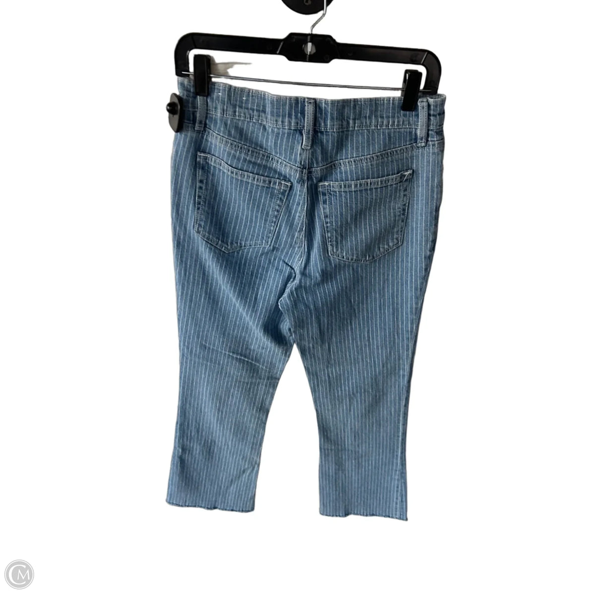 Jeans Boot Cut By Loft In Blue & White, Size: 4