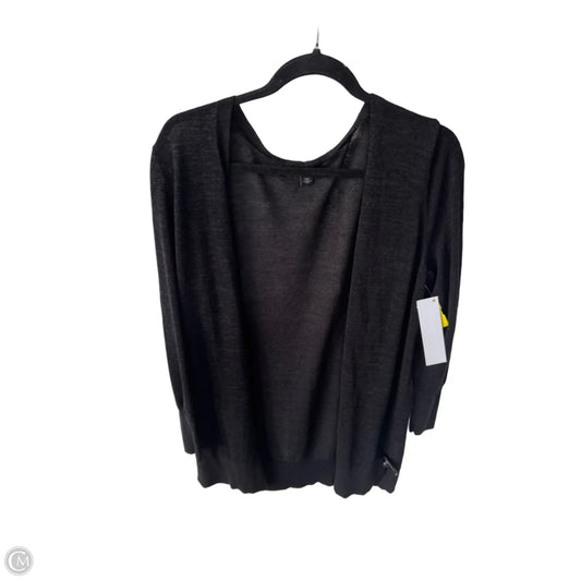 Sweater Cardigan By Halogen In Grey, Size: L