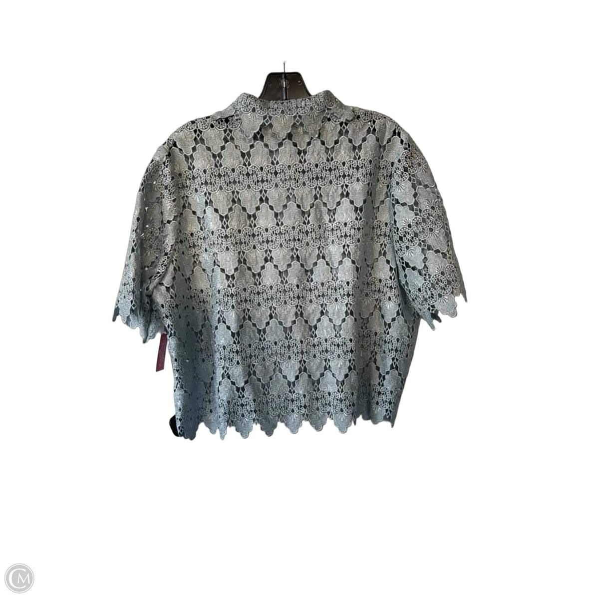 Top Short Sleeve By Frame In Blue, Size: L