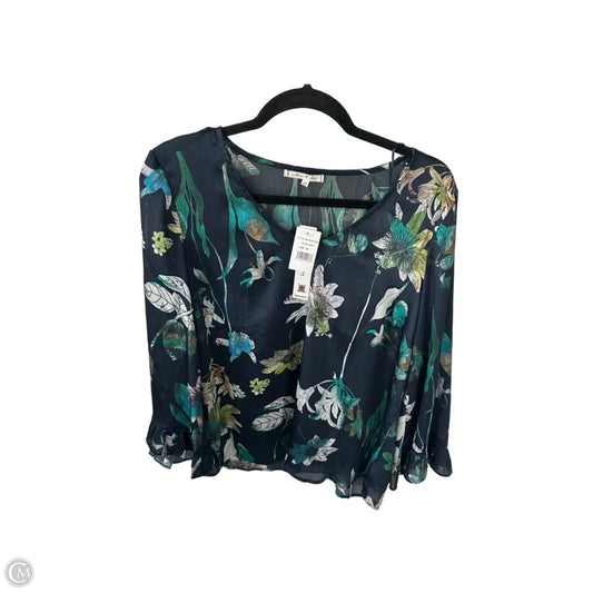 Top Long Sleeve By Willow & Clay In Blue & Green, Size: M