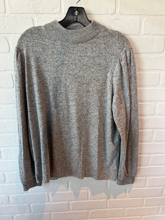 Top Long Sleeve By Clothes Mentor In Grey, Size: Xl