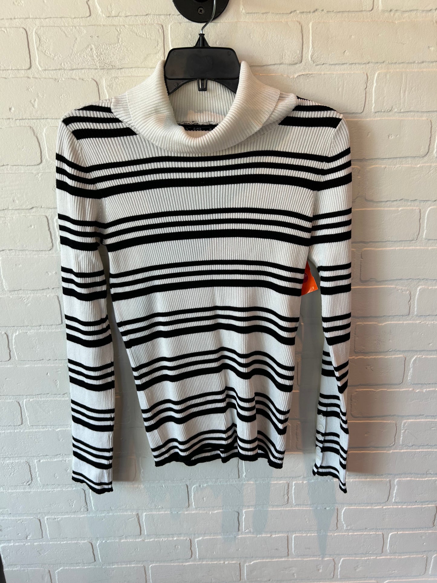 Sweater By Velvet Heart In Black White, Size: M