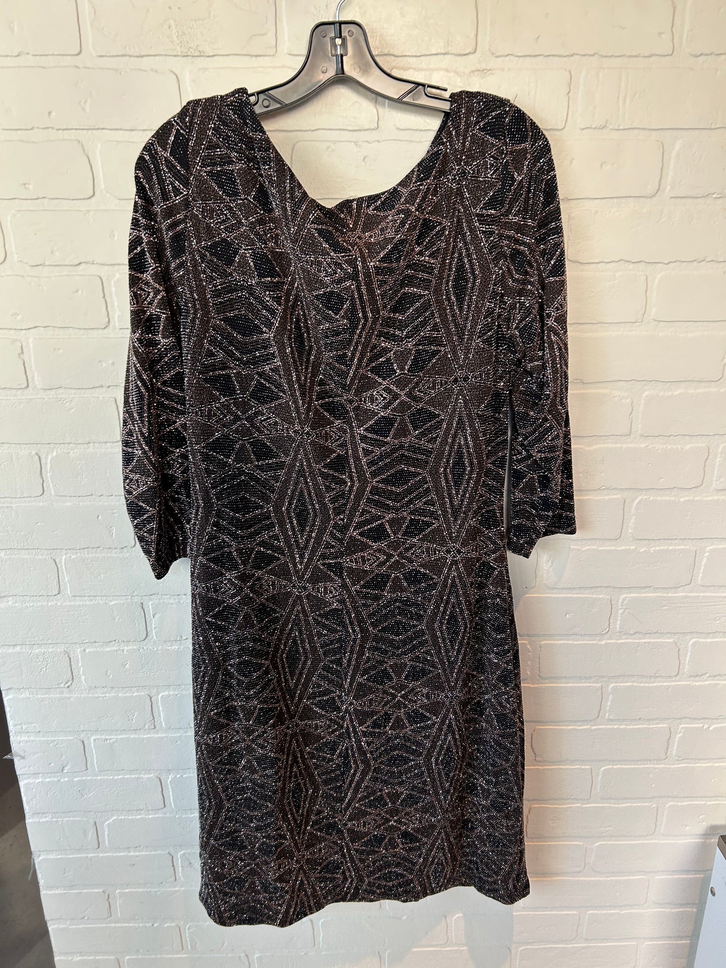 Dress Party Midi By Anne Klein In Sparkles, Size: Xl