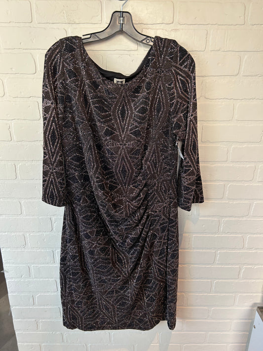 Dress Party Midi By Anne Klein In Sparkles, Size: Xl