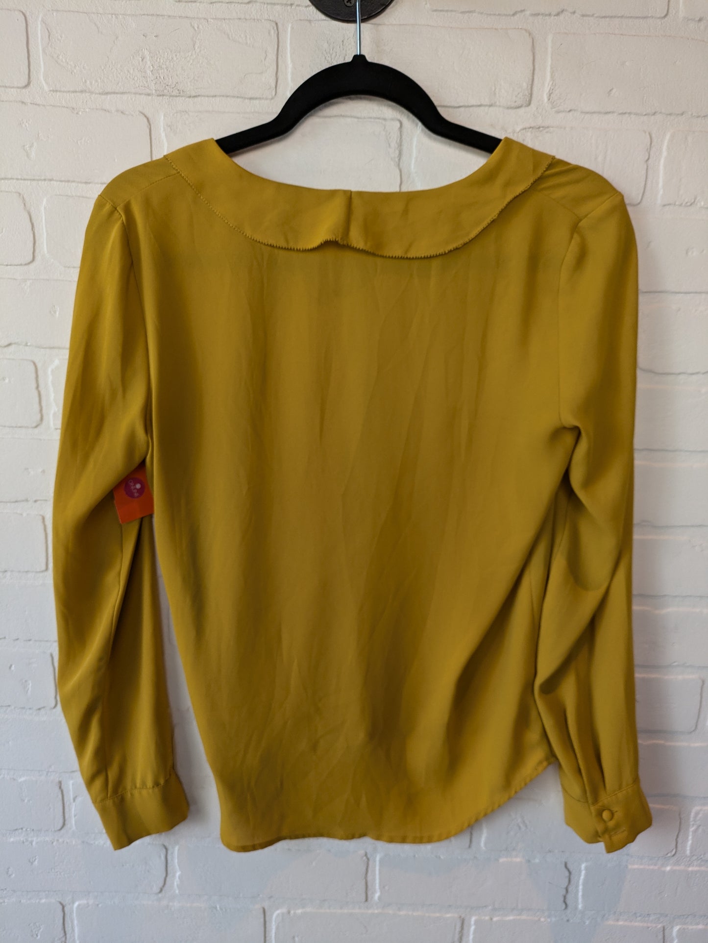 Top Long Sleeve By Babaton In Yellow, Size: Xs