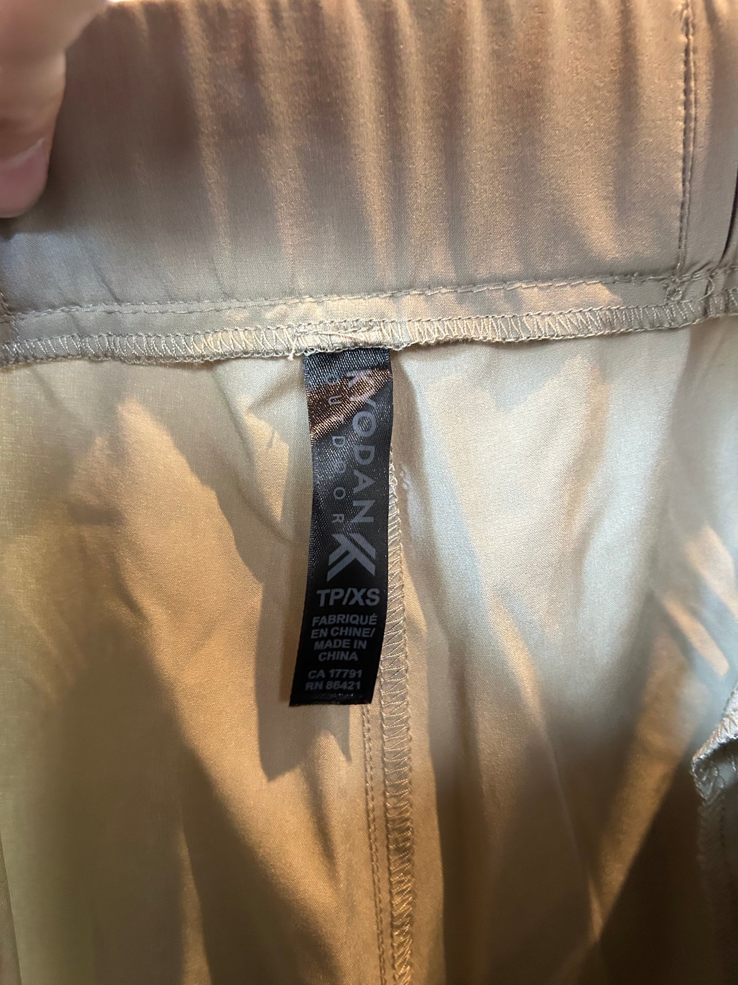 Tan Athletic Pants Kyodan, Size 0