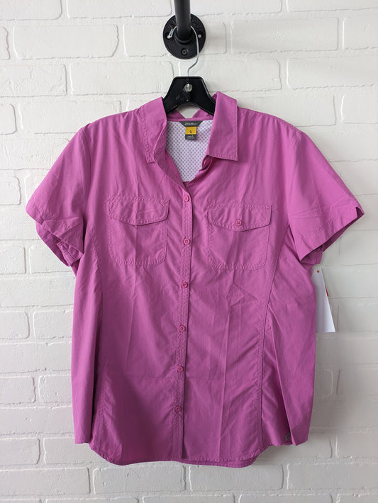Athletic Top Short Sleeve By Eddie Bauer  Size: L