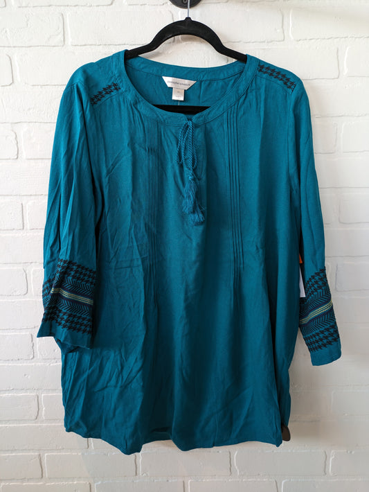 Tunic 3/4 Sleeve By Christopher And Banks  Size: Xl