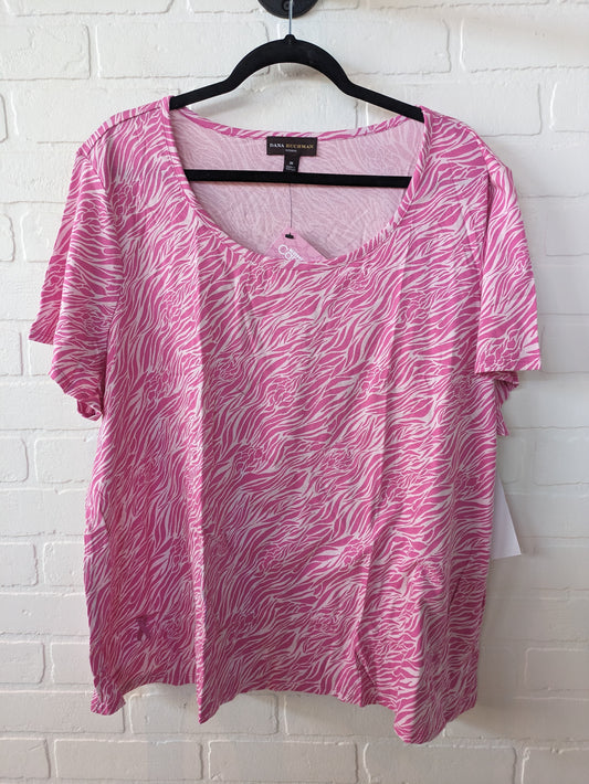 Top Short Sleeve By Dana Buchman  Size: 3x