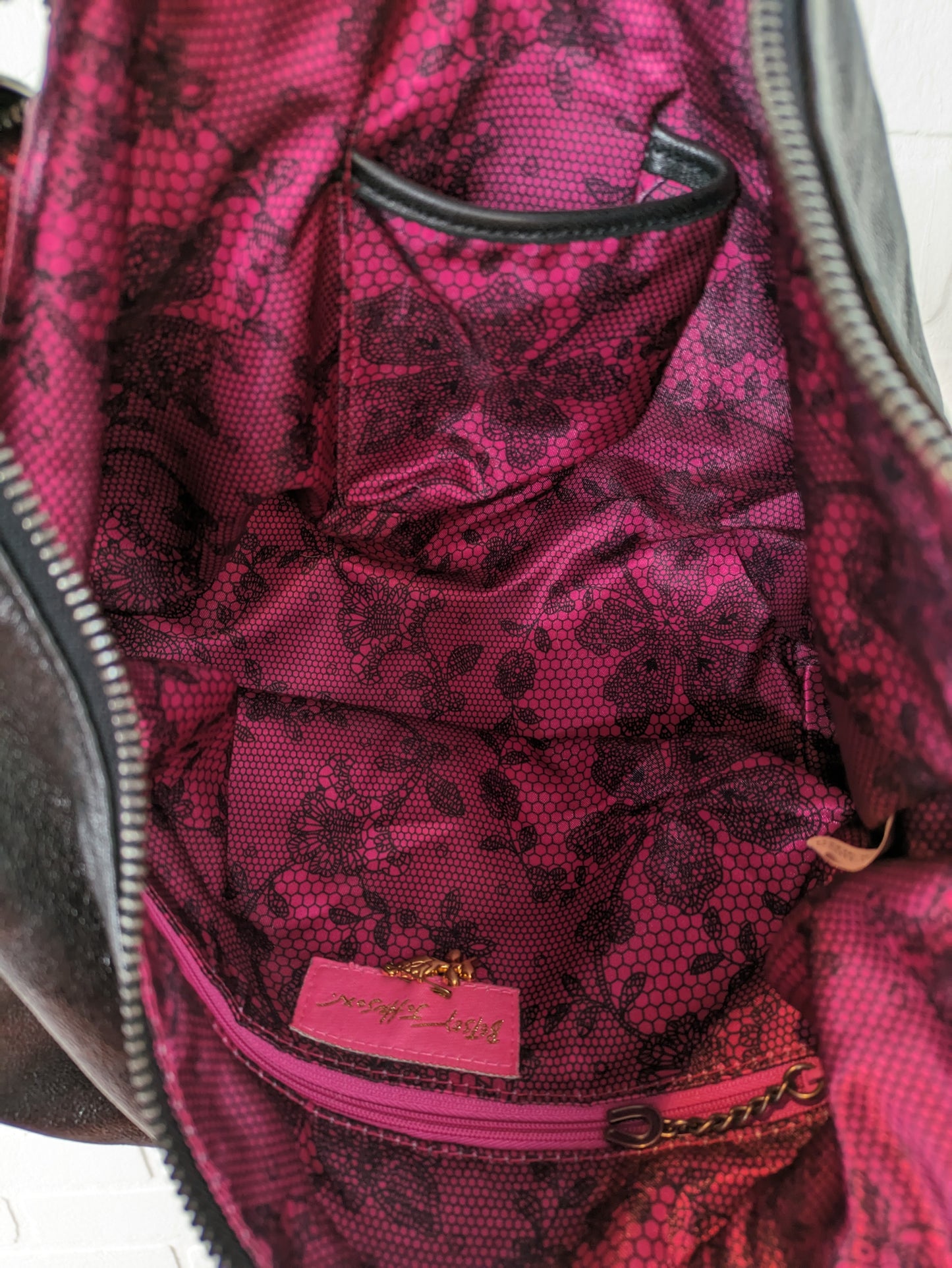 Handbag Leather By Betsey Johnson  Size: Medium