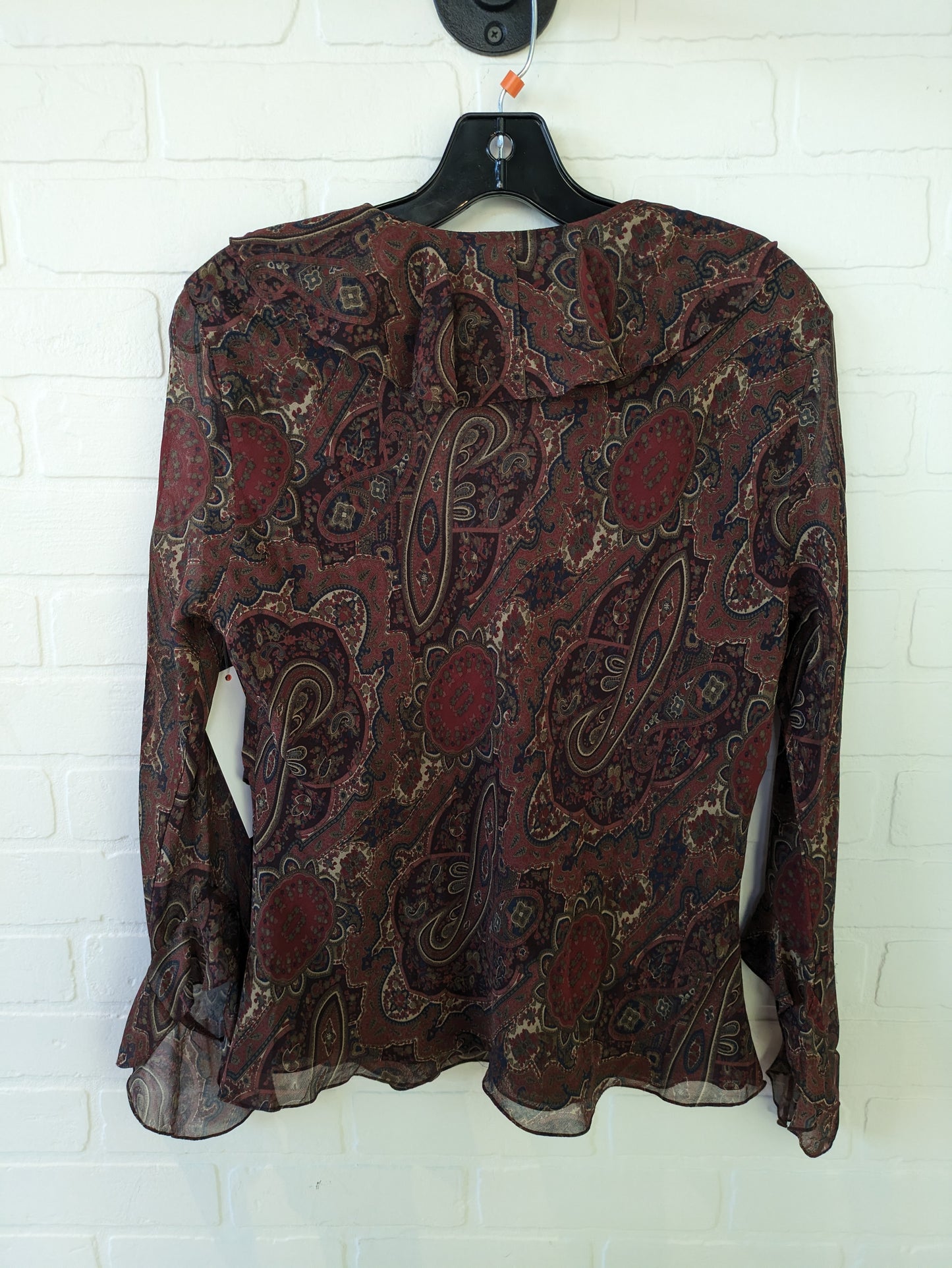 Blouse Long Sleeve By Lauren By Ralph Lauren  Size: L