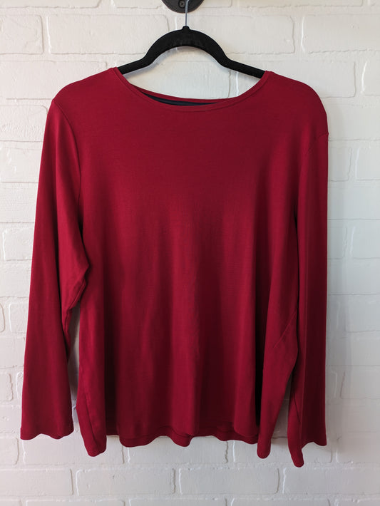 Top Long Sleeve Basic By Talbots O  Size: 2x