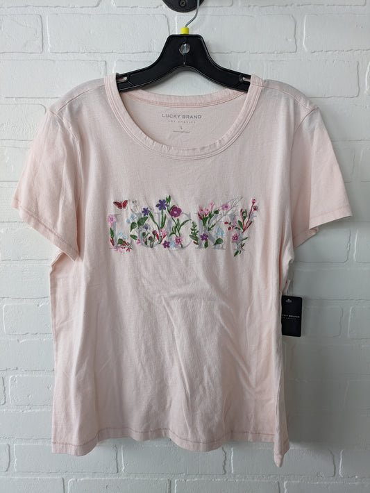 Top Short Sleeve Basic By Lucky Brand  Size: L